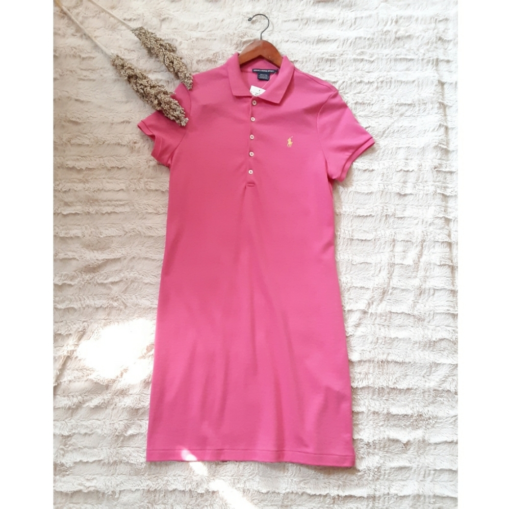 Like New Ralph Lauren Sport Shirt Pink Dress Size L